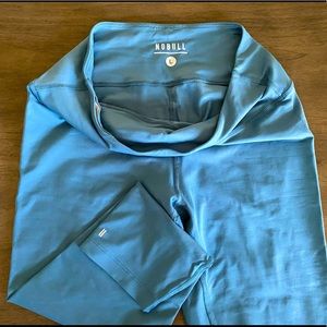 NoBull High Rise Crop Matte Finish Coastal Blue